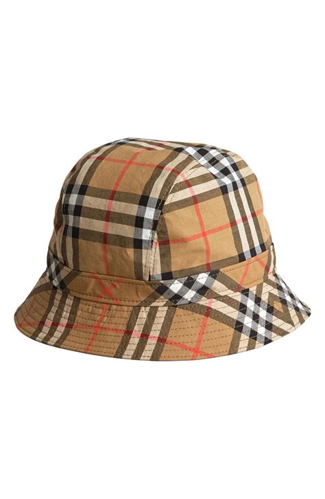 burberry bucket hat womens|Burberry check technical hat.